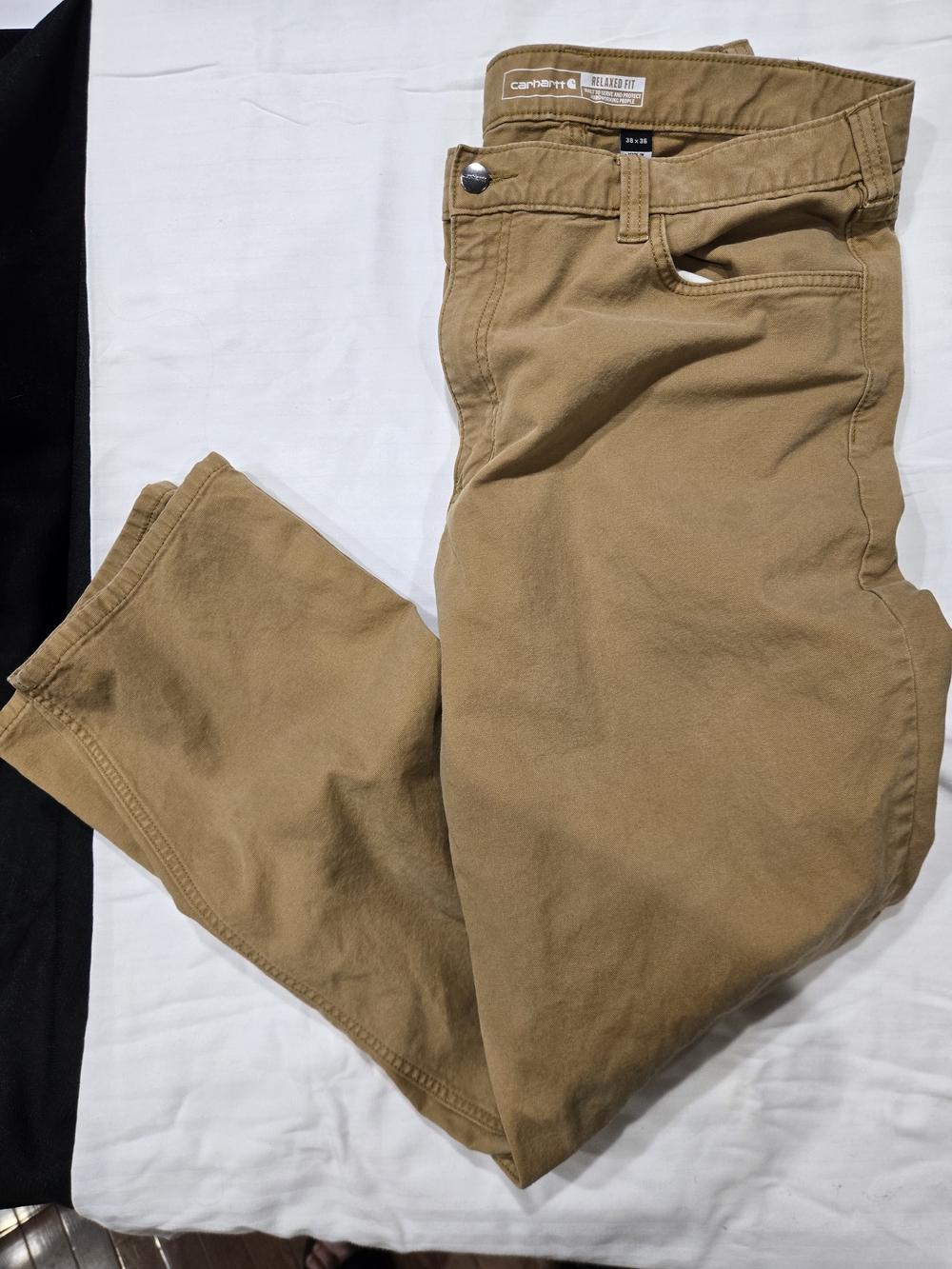 Carhartt Relaxed Fit Men’s Pants in Brown Tan